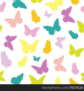 Abstract Seamless Pattern Background with Butterfly. Vector Illustration EPS10. Abstract Seamless Pattern Background with Butterfly. Vector Illustration
