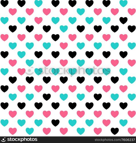 Abstract Seamless Pattern Background witj Love Heart Symbol. Vector Illustration EPS10. Abstract Seamless Pattern Background witj Love Heart Symbol. Vector Illustration