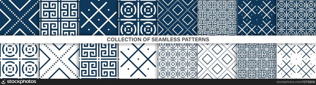 Abstract seamless pattern. Geometric modern patterns. Vector illustration