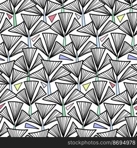 Abstract seamless pattern , hand drawn geometry elements. Abstract seamless pattern