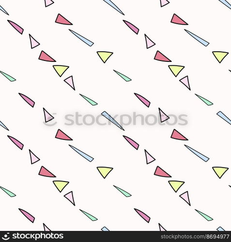 Abstract seamless pattern , hand drawn geometry elements. Abstract simple seamless pattern,vector background
