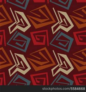 Abstract seamless pattern in tribal style