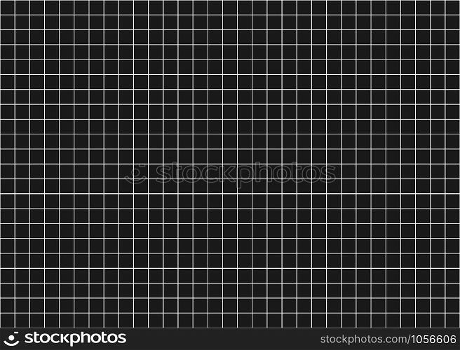 Abstract seamless pattern of black and white line square art - Vector illustration