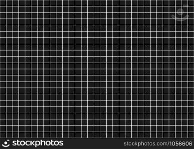 Abstract seamless pattern of black and white line square art - Vector illustration