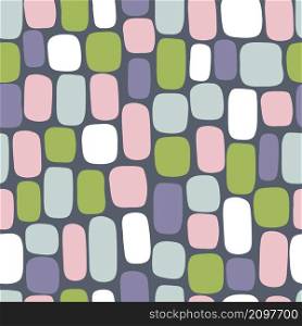 Abstract seamless pattern of colored pastel squares and rectangles.. Abstract graphic seamless pattern
