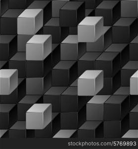 Abstract seamless pattern of cubes.