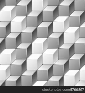 Abstract seamless pattern of cubes.