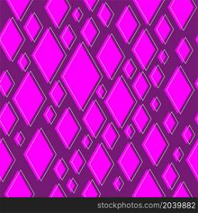 Abstract seamless pattern. Pink rhombs geometric design. Vector illustration