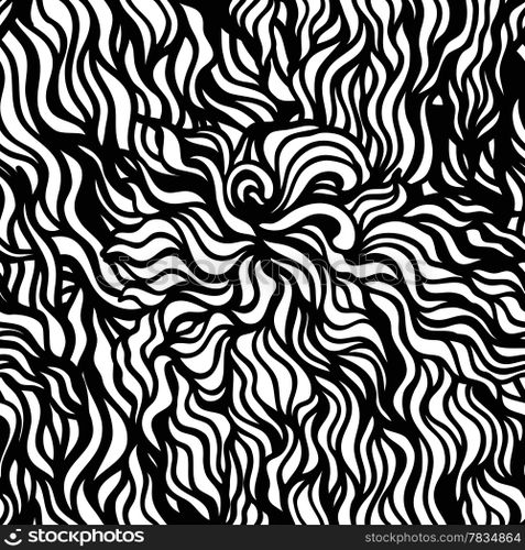Abstract seamless pattern. Vector background. Swirl elements.