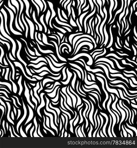 Abstract seamless pattern. Vector background. Swirl elements.