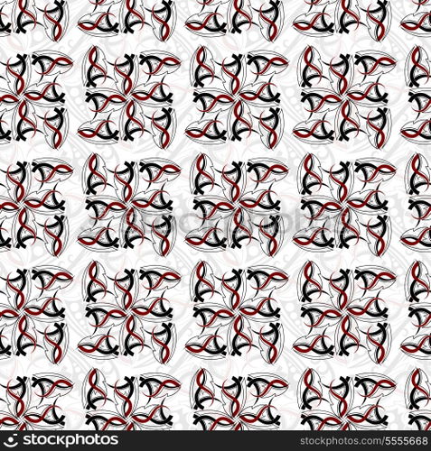 Abstract seamless pattern with Gothic elements