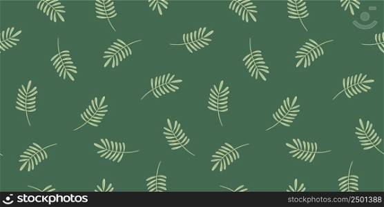 Abstract seamless pattern with leaves and grass. Vector design for paper, cover, fabric, interior decor and other use.. Abstract seamless pattern with leaves and grass. Vector design for paper, cover, fabric, interior decor and other