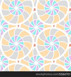 Abstract seamless pattern with mosaic elements