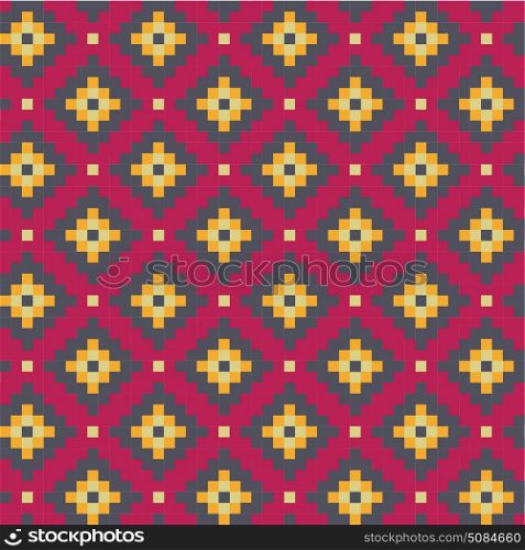 Abstract seamless pixel pattern