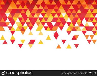 abstract seamless red triangular geometric shape background with blank copy space