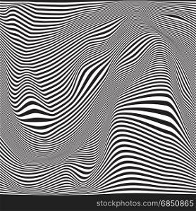 abstract Seamless ripple pattern. Repeating vector texture Wavy graphic background. Simple wave stripes