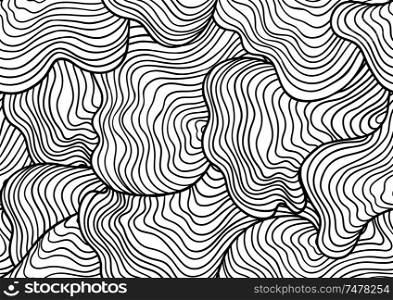 Abstract seamless stripes pattern. Background with wavy lines.. Abstract seamless stripes pattern.