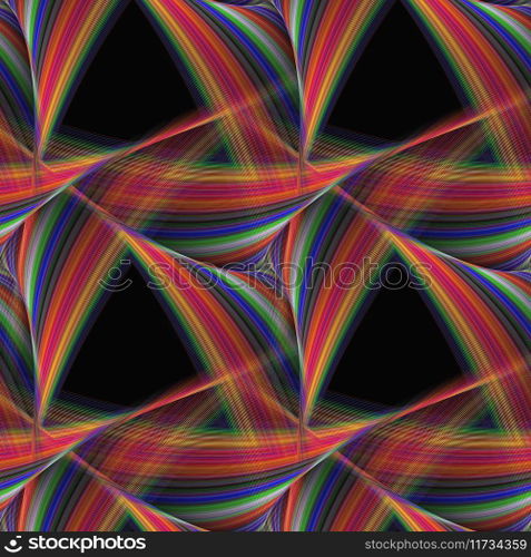 Abstract seamless triangular fantasy pattern Vector Image