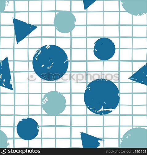 Abstract seamless vector background School line collection.