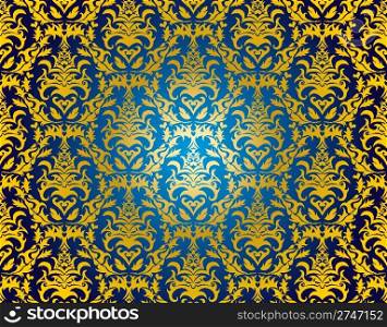 Abstract seamless vector damsk background for design use