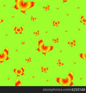 Abstract seamless wallpaper pattern butterflies. A vector.