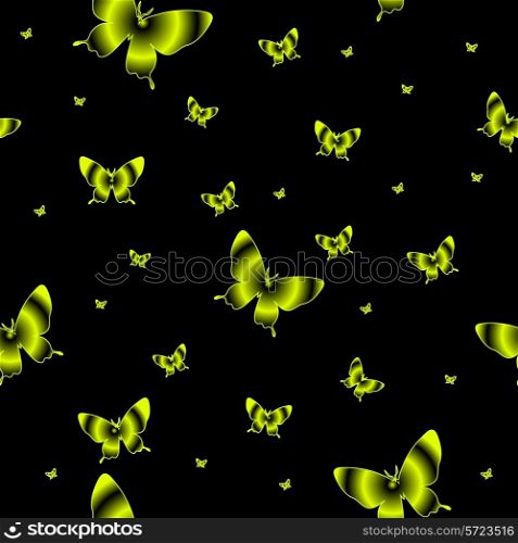 Abstract seamless wallpaper pattern butterflies. A vector.