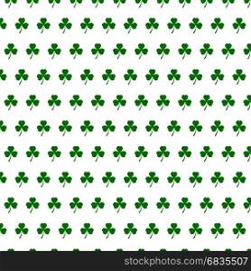 Abstract Seamless White and Green Shamrock. Abstract Seamless White and Green Shamrock Pattern - Saint Patrick s Day Card or Background Vector Design