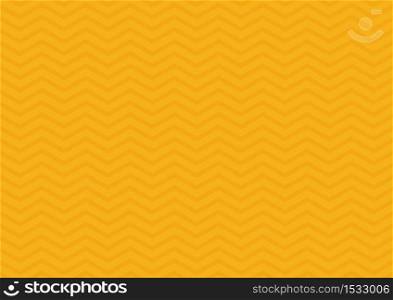 Abstract seamless zig zag line pattern on yellow background. Classic chevron. Vector illustration