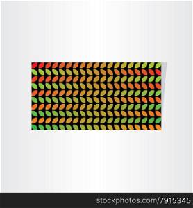 abstract seasonal leaves banner background design color pattern background red yellow blck green