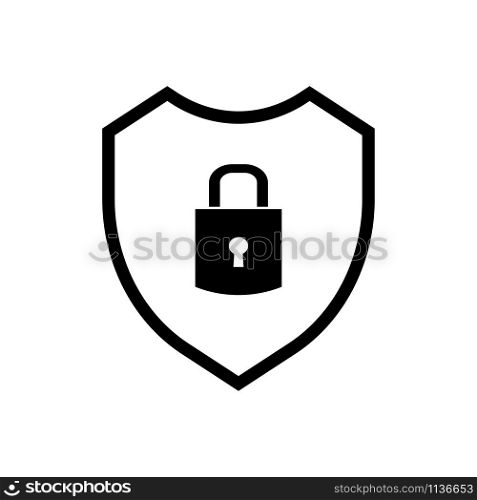 Abstract security vector icon illustration on white background. Abstract security vector icon illustration