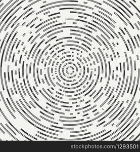 Abstract segmented geometric circle shape. Radial concentric circles. Rings. Swirly concentric segmented circles. Design element. Random lines. Vector illustration. Texture. Background.. Abstract segmented geometric circle shape. Radial concentric circles. Rings. Swirly concentric segmented circles. Design element. Random lines. Vector illustration. Graphic texture. Background.