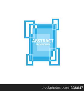 Abstract shape background frame vector design template