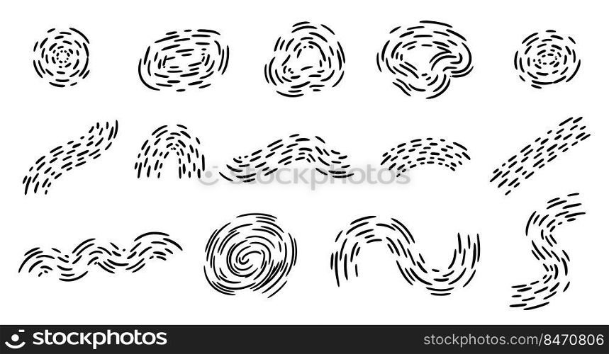 Abstract shape dashed line element vector illustration for decoration,background,wallpaper,etc. isolated on white background