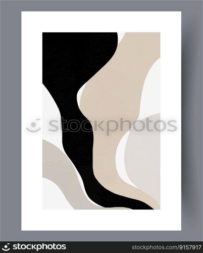 Abstract shapes simple picture wall art print. Wall artwork for interior design. Contemporary decorative background with picture. Printable minimal abstract shapes poster.. Abstract shapes simple picture wall art print