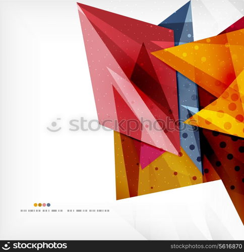 Abstract sharp angles background - business brochure layout