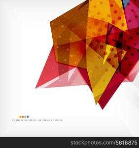 Abstract sharp angles background - business brochure layout