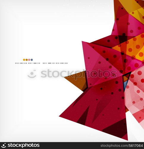 Abstract sharp angles background - business brochure layout