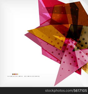 Abstract sharp angles background - business brochure layout