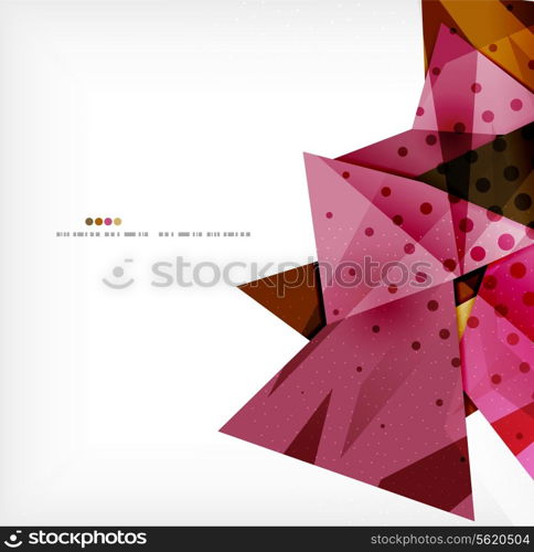 Abstract sharp angles background - business brochure layout