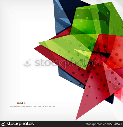 Abstract sharp angles background - business brochure layout