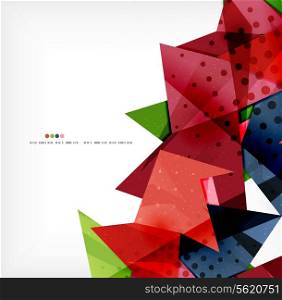 Abstract sharp angles background - business brochure layout