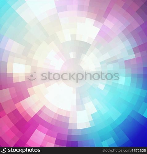 Abstract shining concentric mosaic vector background. Poster music design. Abstract shining concentric mosaic vector background