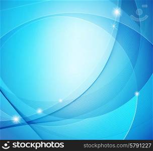 Abstract shiny blue vector template background. Abstract blue shiny vector template background