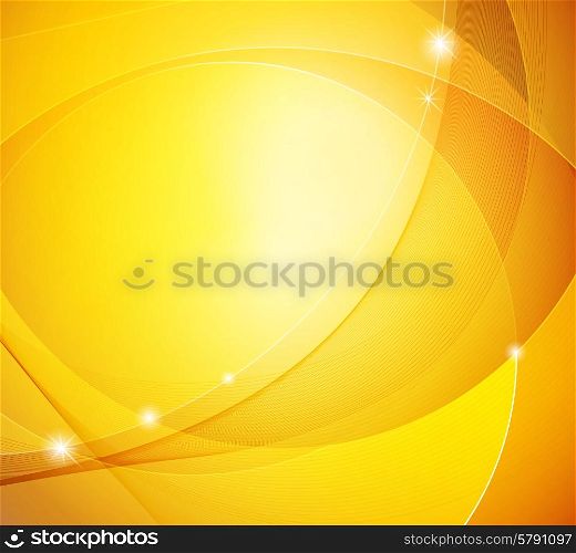 Abstract shiny yellow vector template background. Abstract shiny vector template background
