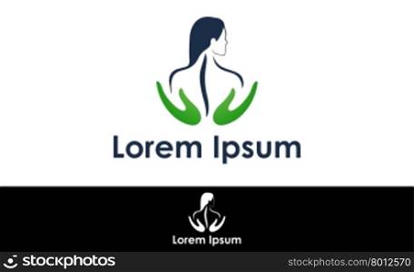 Abstract silhouette icon for use in healthcare industry