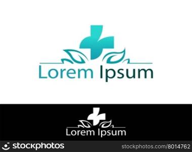 Abstract silhouette icon for use in healthcare industry