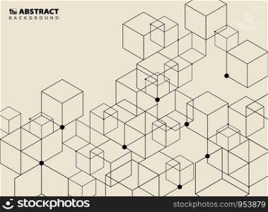 Abstract simple black geometric model pattern design background. You can use for ad, poster, brochure, artwork design, cover, magazine. vector eps10