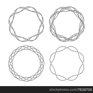 Abstract simple circle geometric frame. Vector Illustration EPS10. Abstract simple circle geometric frame. Vector Illustration