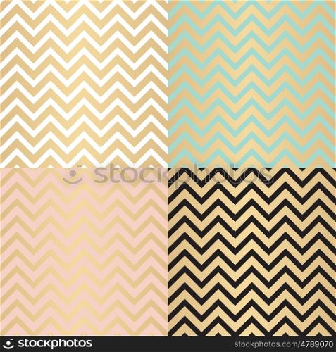 Abstract Simple Glossy Golden Seamless Pattern Background Collection Set Vector Illustration EPS10. Abstract Simple Glossy Golden Seamless Pattern Background Collec