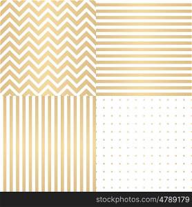 Abstract Simple Glossy Golden Seamless Pattern Background Collection Set Vector Illustration EPS10. Abstract Simple Glossy Golden Seamless Pattern Background Collec